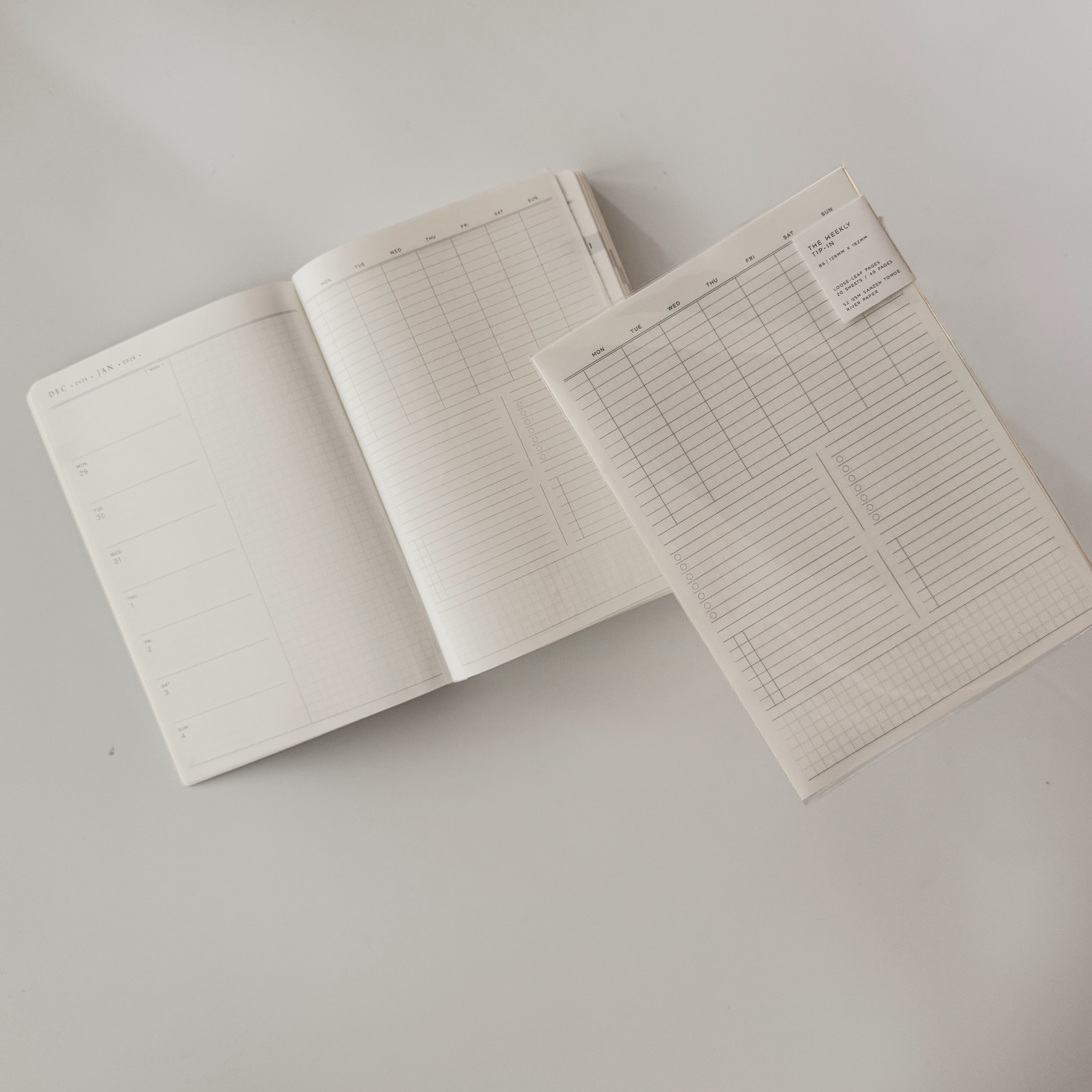 B6 - loose leaf paper - tip ins
