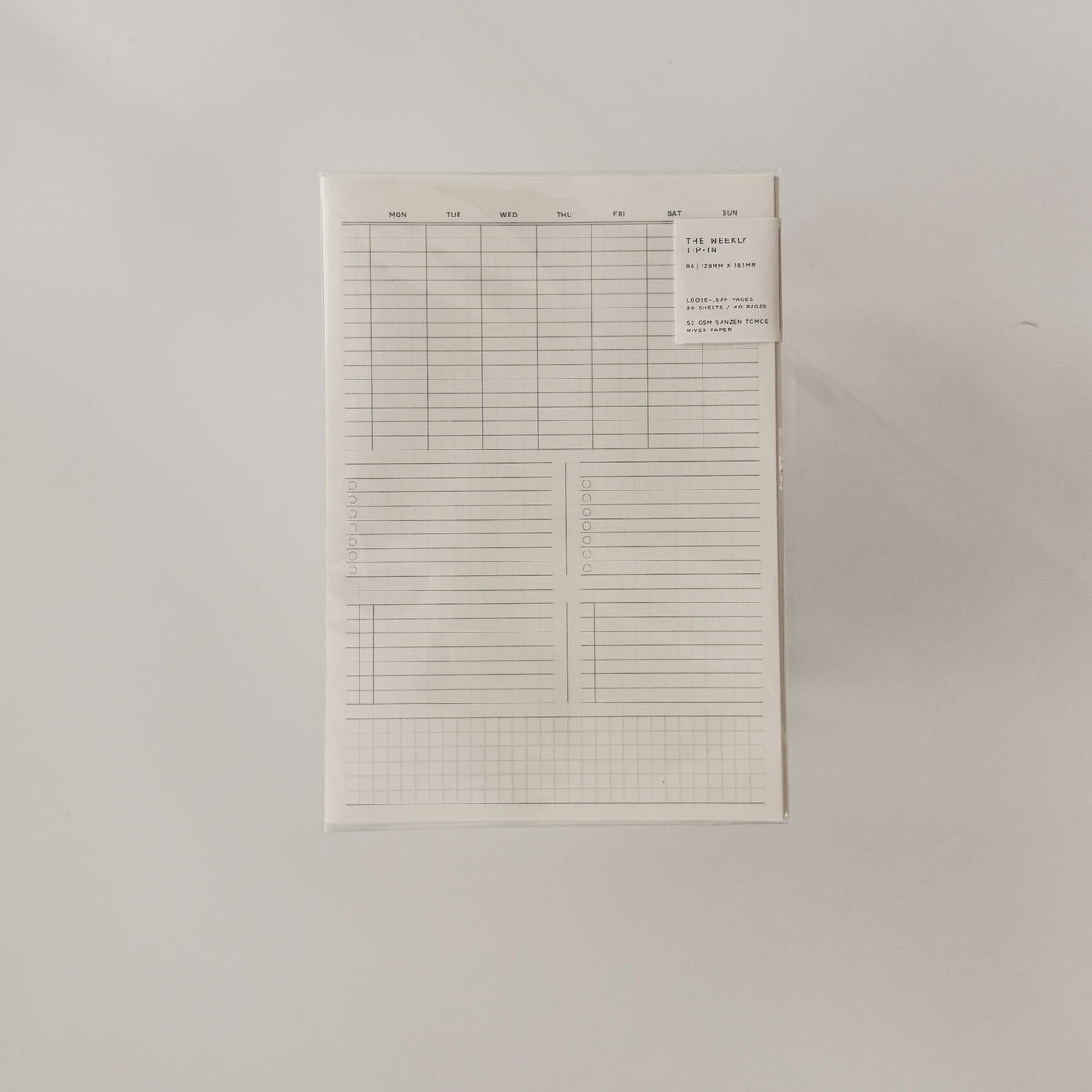 B6 - loose leaf paper - tip ins